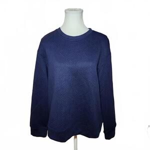 Double Take NWT Women's Navy Blue Sweatshirt Size M